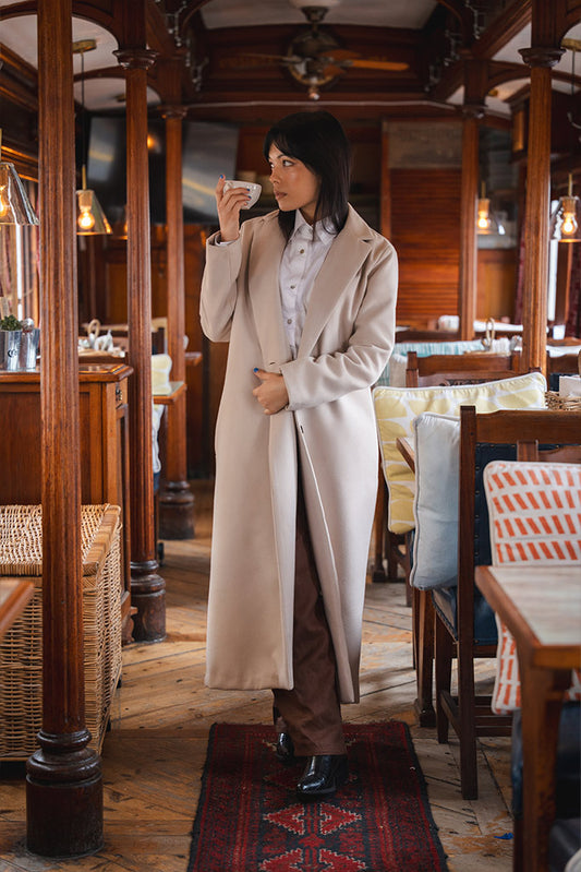 Spencer Over Coat - Stone