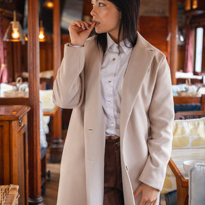 Spencer Over Coat - Stone