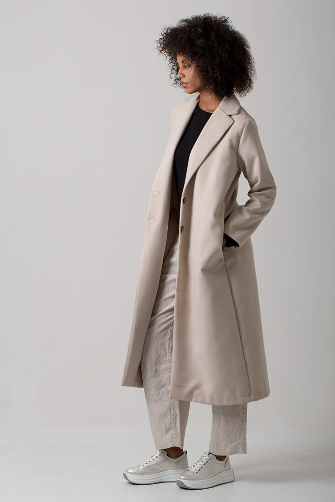 Spencer Over Coat - Stone