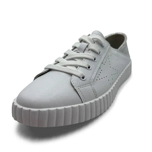 Valentina Sneaker - White & Silver Specs