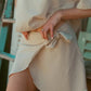 Zoe Wrap Skirt Washer Cotton - Stone