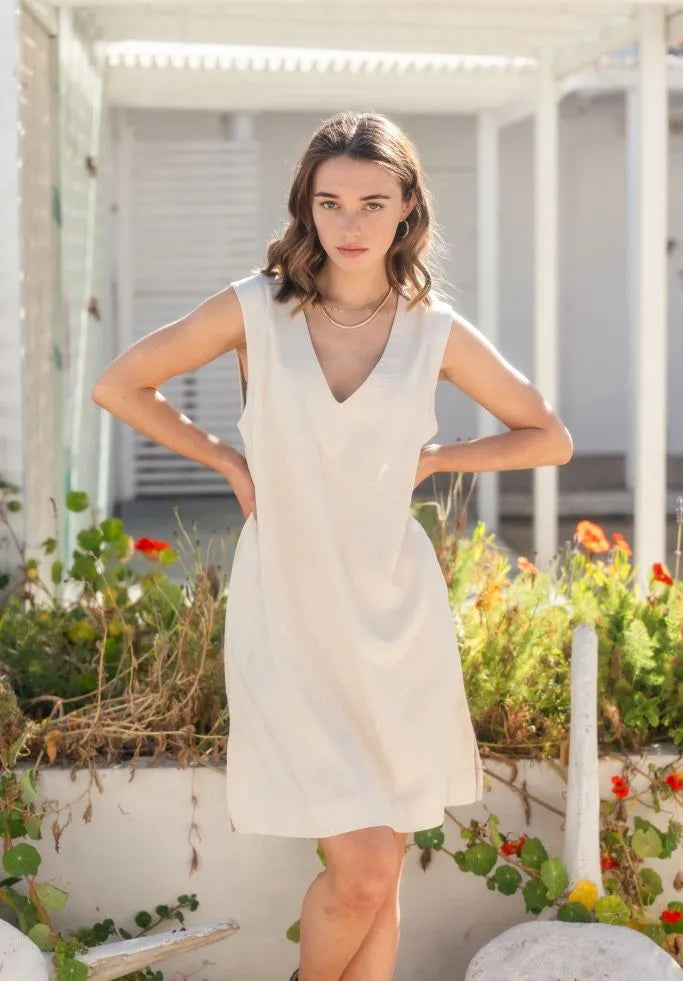 Madison Dress - Oatmeal