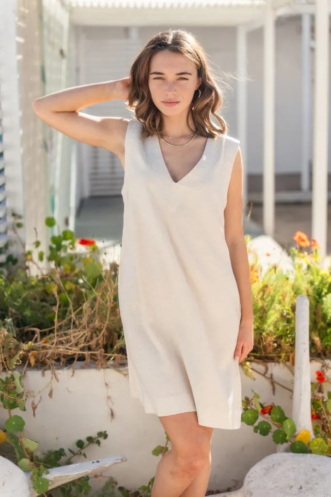 Madison Dress - Oatmeal