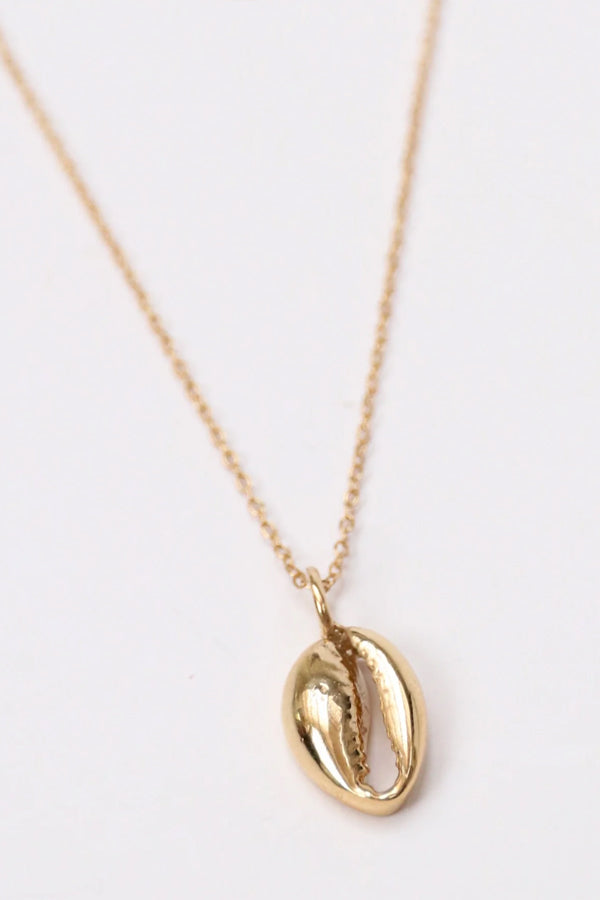 Small Gold Vermeil Cowry Shell
